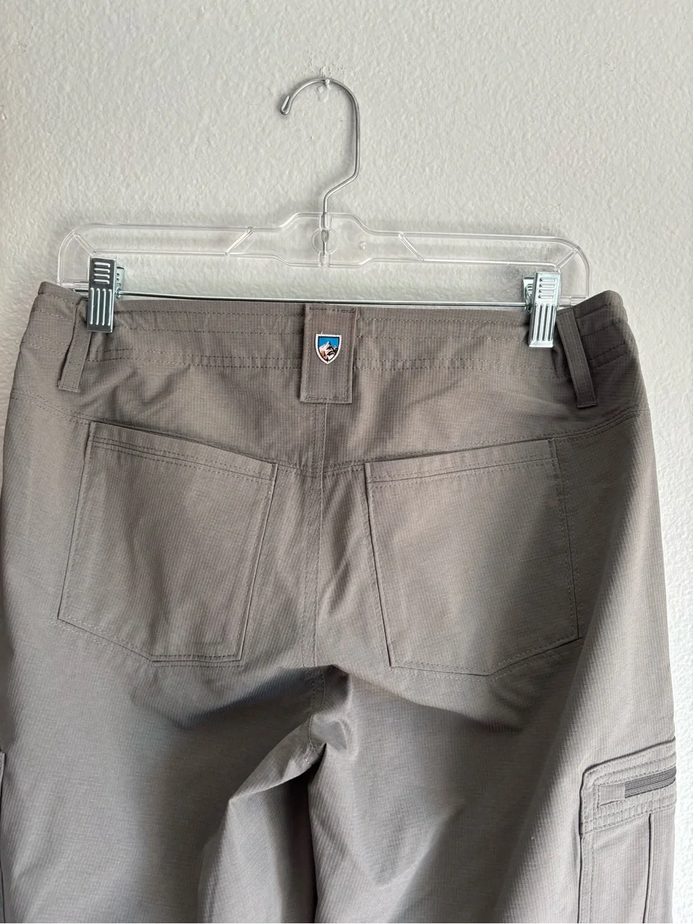 KUHL Women’s Size 8 Regular Gray Cargo Zipper Hiking Pants Pockets RN#108846